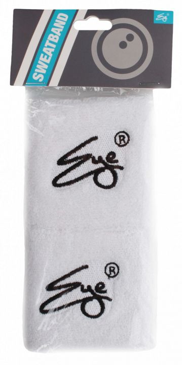 Eye Wristband White with Black Logo